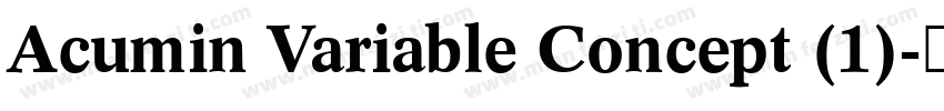 Acumin Variable Concept (1)字体转换